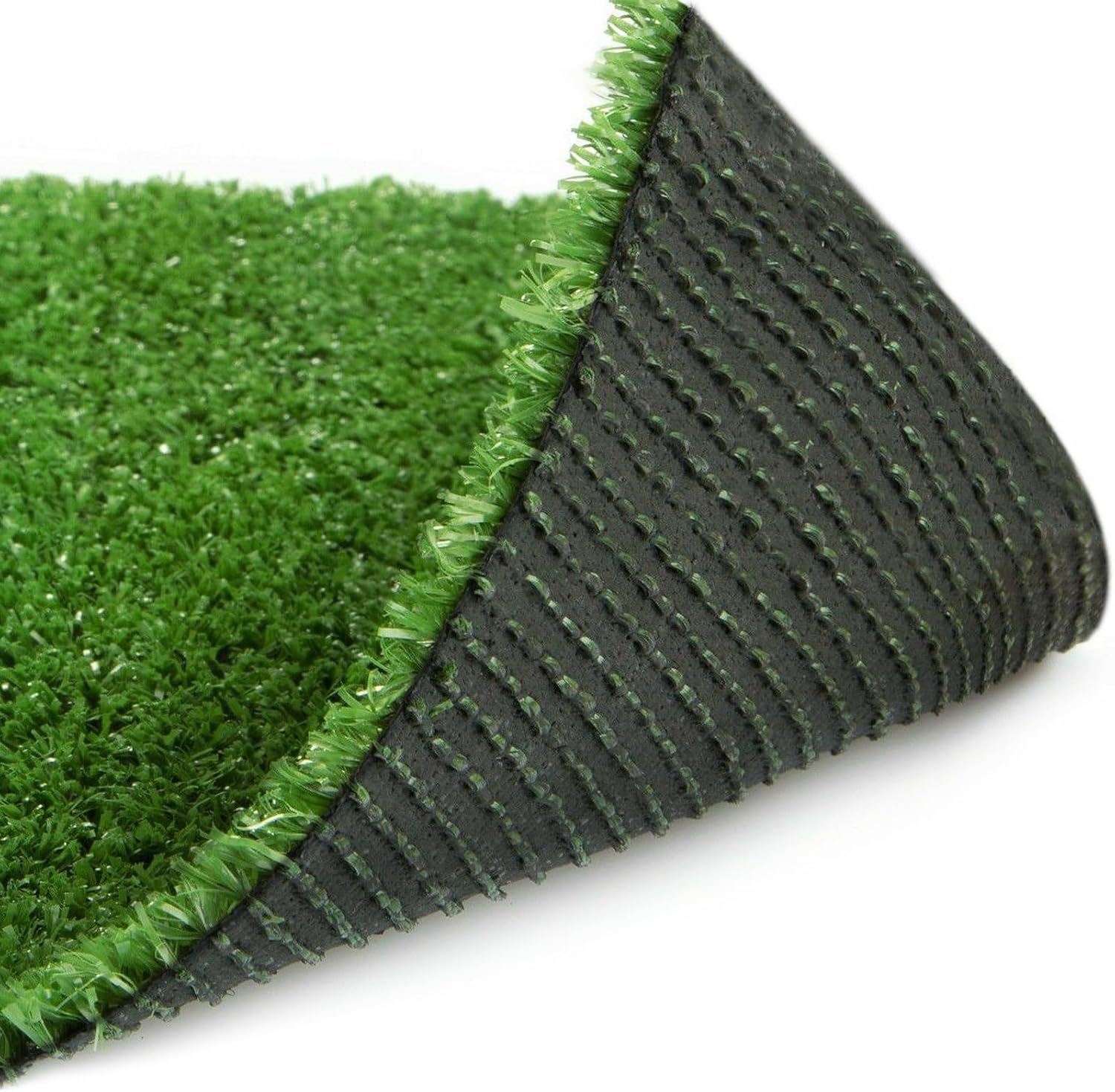 OTANIC Artificial Grass 10SQM Roll 2X5M Synthetic Turf Mat in 12Mm Pile Height, Indoor Outdoor Yarn Lawn Plant Rug, DIY Garden Grass Flooring Carpet with Drainage in Oliver Green image number 4
