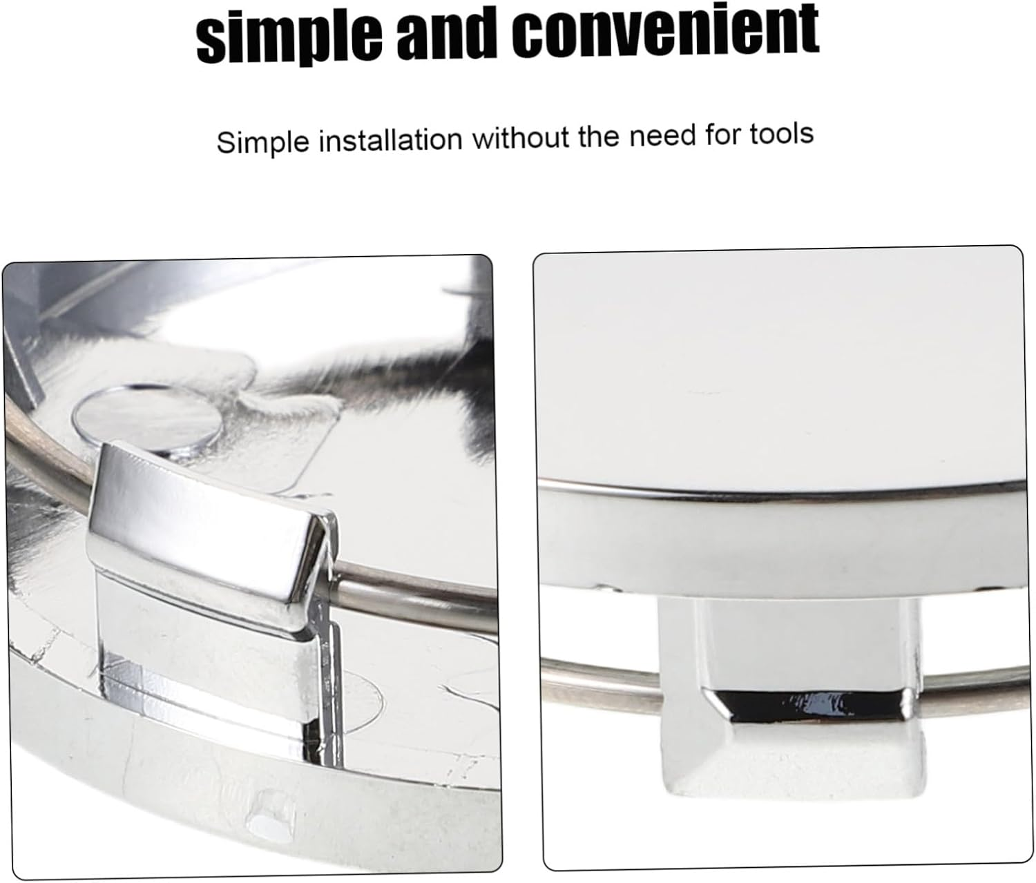 ELAYARD 4Pcs R60 Electroplated Wheel Center Caps 60Mm Outer Diameter 56Mm Inner Diameter Car Hubcaps Replacement Set for Automotive Wheel Hub Modification and Decoration image number 3