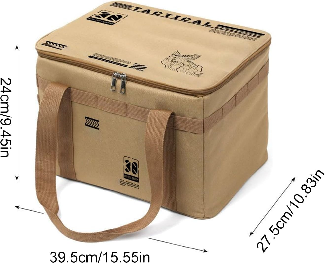 Aebtoe Camp Gear Storage Bag, 30L Utility Duffel Foldable Container with Handle, Camping Organizer Cookware Storage Bags for Moving Dorm Garage Drinks Stove Food Bowl Pot image number 6