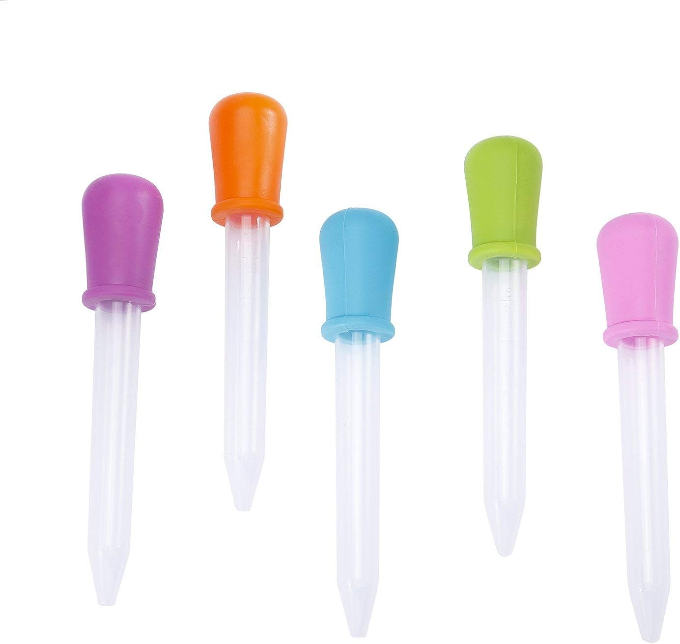 10 Pieces 5ML Pipettes Silicone and Plastic Dropper Pipettes Liquid Droppers for Candy Sweet Gummy Mold image number 1