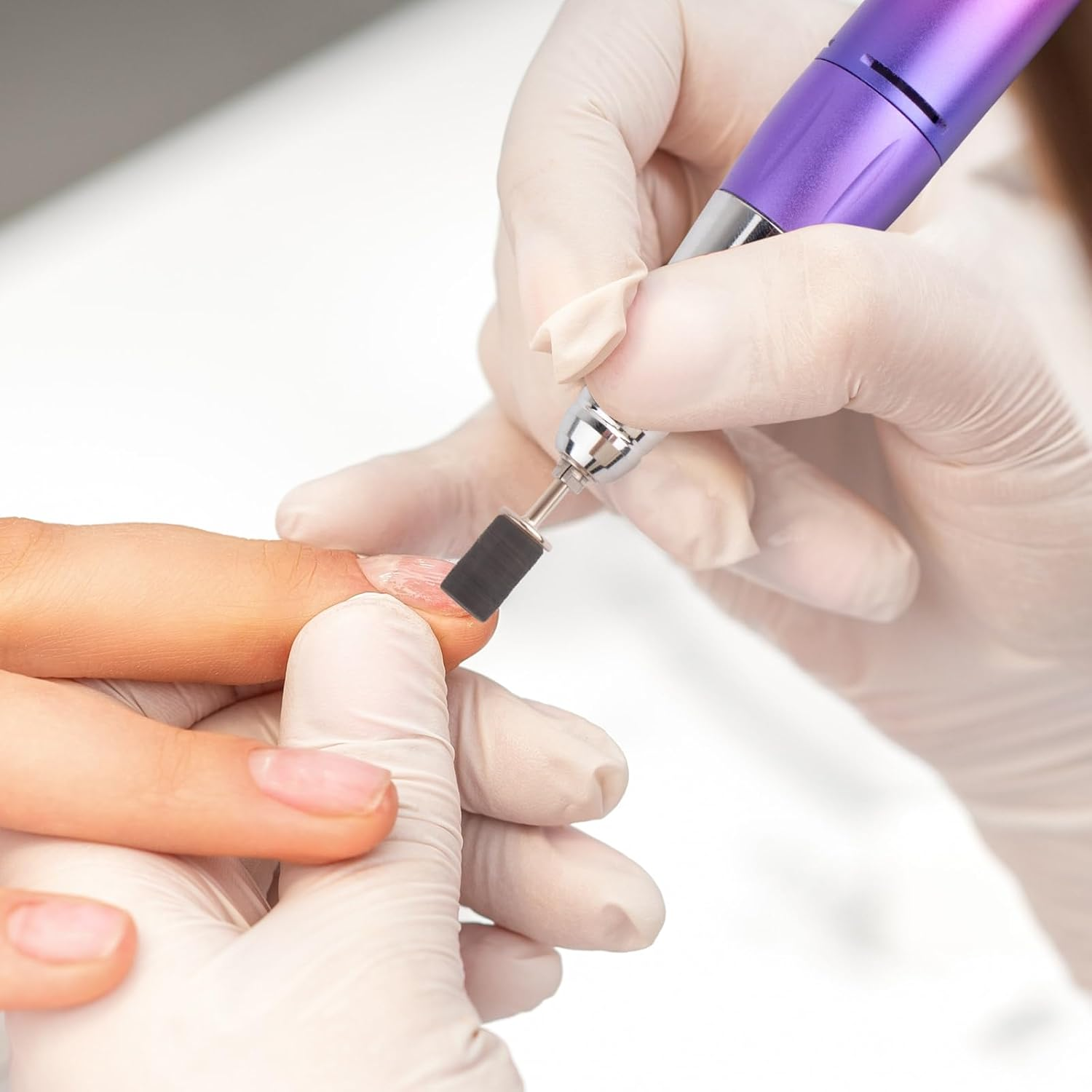 Difenni Sanding Bands for Nail Drill,Sanding Bands Nail Drill Bits 100Pcs Nail Sanding Bands Fine Grit #240 with 3/32&rdquo; Nail Sanding Bit for Manicure & Pedicure