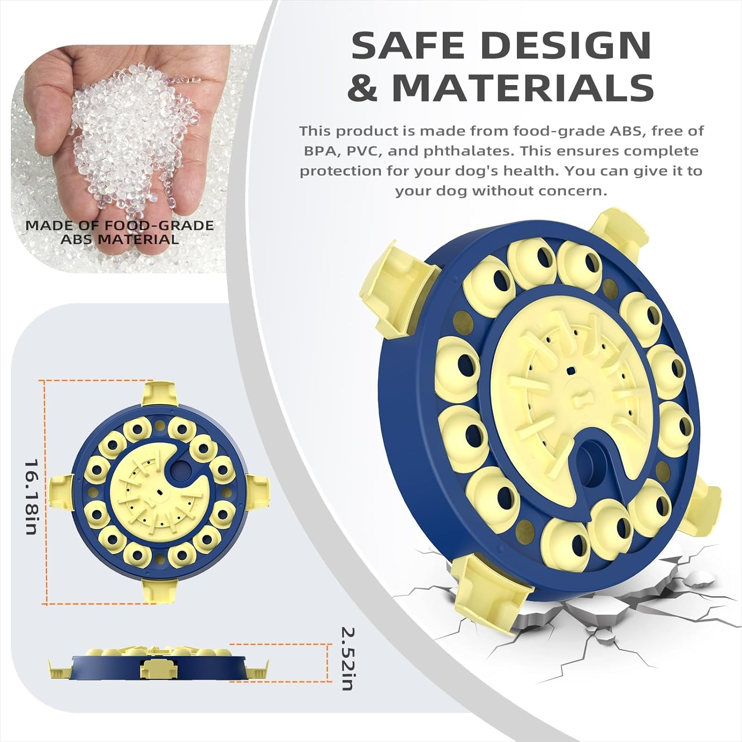 KADTC Level 3 in 1 Advanced Dog Puzzle Toy for Small/Medium/Large Smart Dogs Puppy Cognitive Enrichment Hard Treat Toys Mental Stimulation Brain Stimulating Interactive Food Puzzles Boredom Mind Games image number 5