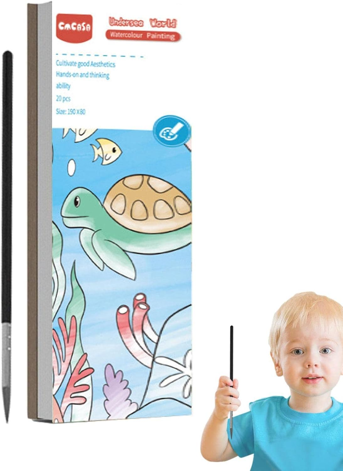 Gouache Doodle Picture Book - Children Draw Light Color Gouache Doodle Picture Book - Harmless Drawing Tool 6 Style Painting Book for School Kids Painting Lovers Veegap image number 5