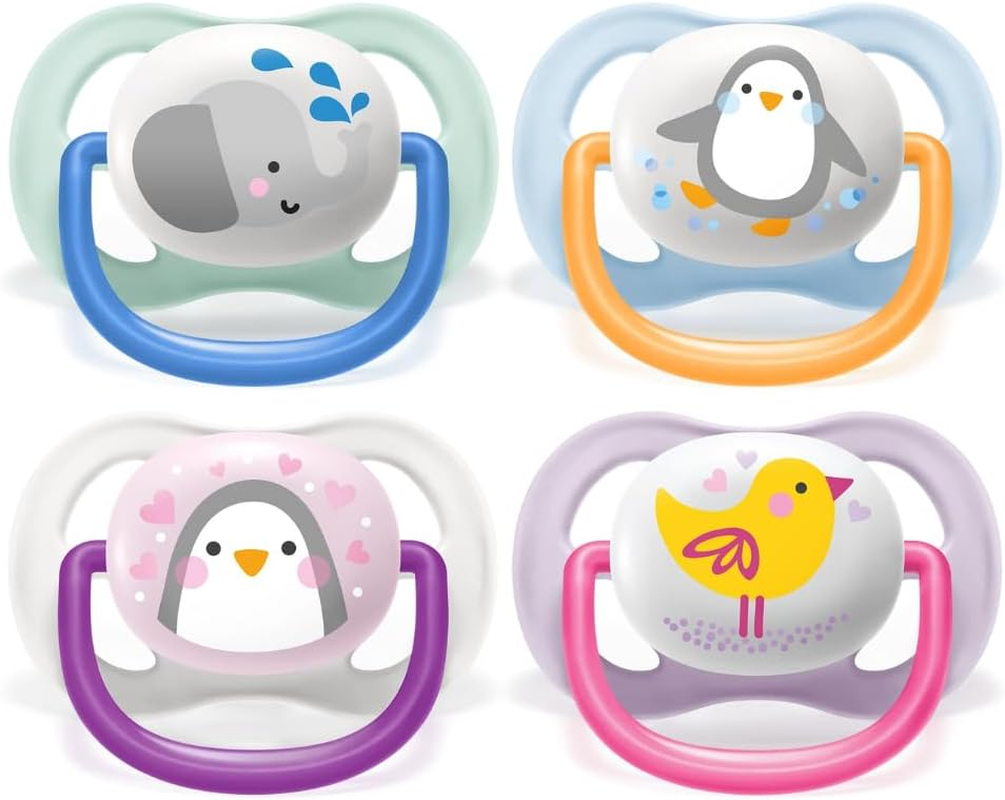 Philips Avent Ultra Air Soother, 0-6 Months, Animals, 2-Pack, SCF080/11 image number 6
