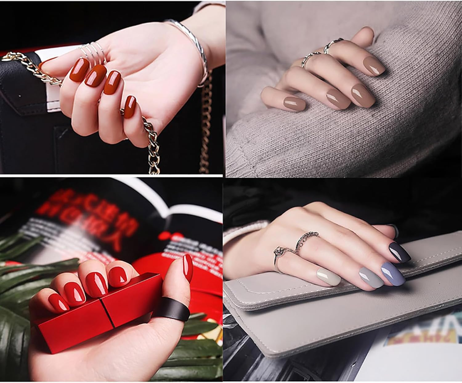 Polishey Nail Polish Pens, Polishey Nail Polish Pen Set, 36 Color Nail Polish Gel Pen 5 Ml, 6Pcs/Set Nail Polish Pen, One Step Gel Nail Polish 3-In-1 Pen, Nail Polish Pens for Painting Nails (Set-F) image number 4