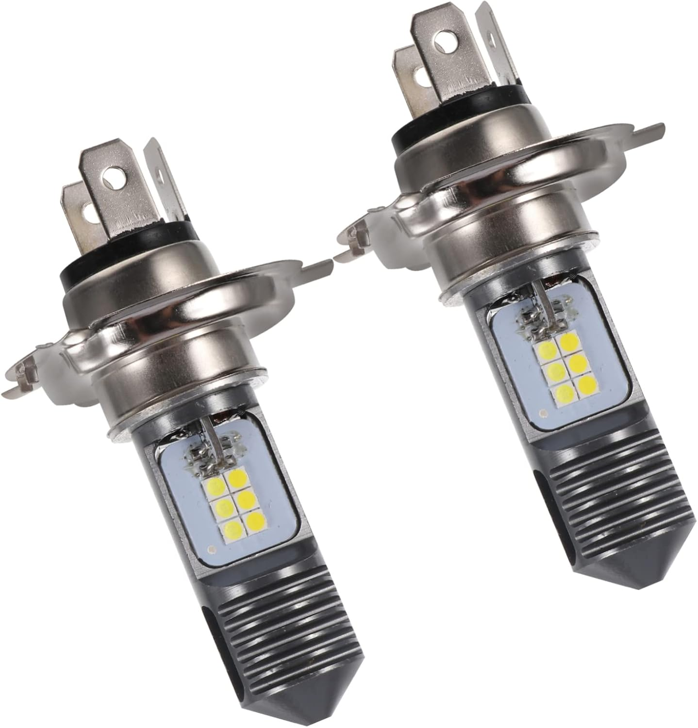 BIUDECO Motorcycle Led Headlight Smd Aluminum Alloy White Yellow Motorbike Accessory Weatherproof image number 2