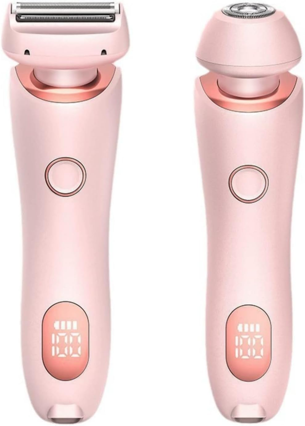 Electric Razors for Women, 2 in 1 Wet and Dry Body Electric Shaver, Silk Glide Epilator Painless Hair Removal at Home, Double Head Dual Purpose Hair Trimmer for Bikini Trimmer Legs Underarm, Ipx7 Waterproof Electric Shaver (Purple)