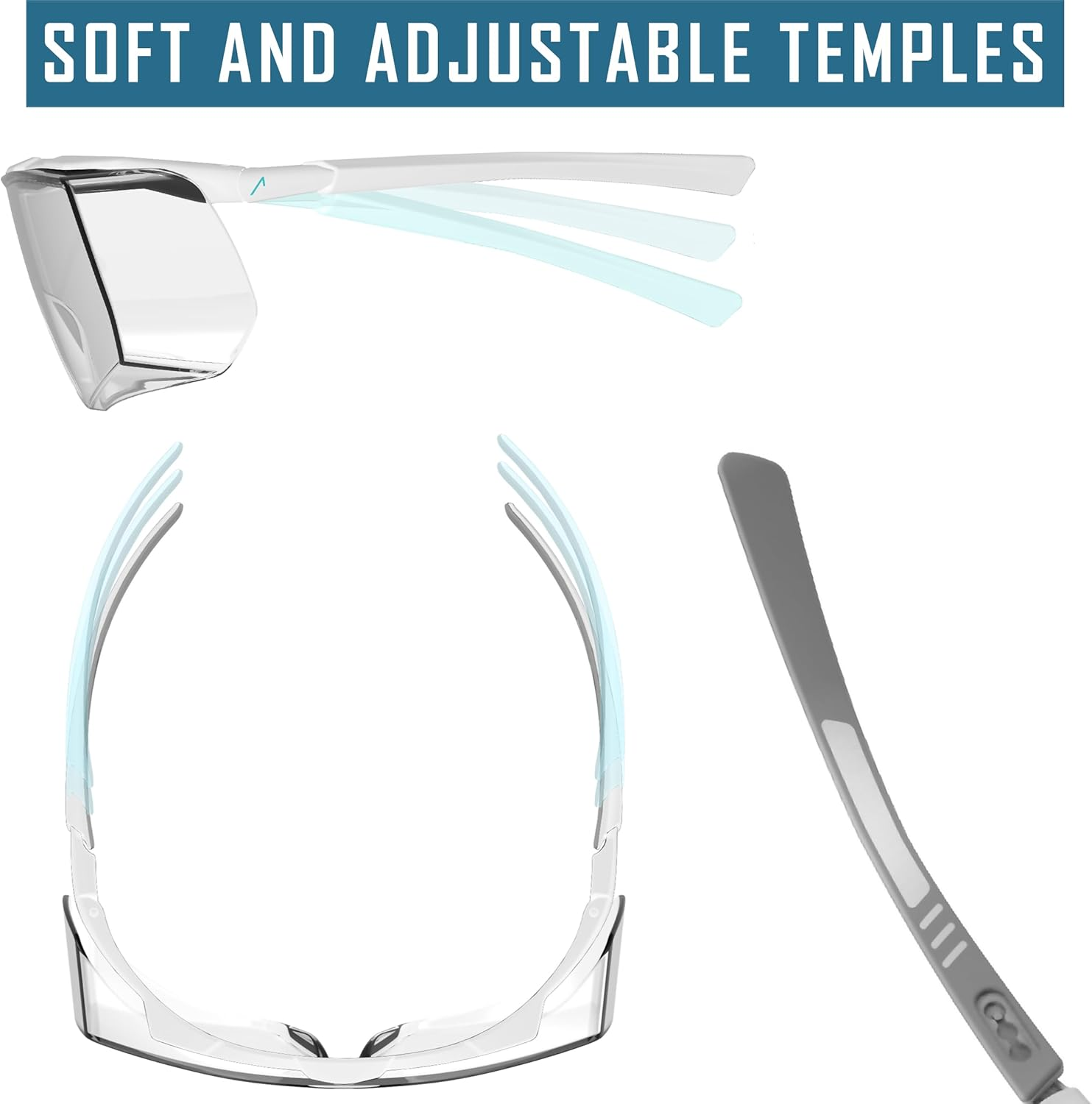 ACE Evo OTG Arbeits-Brille F&uuml;r Brillentr&auml;ger - &Uuml;ber-Schutzbrille F&uuml;r Bau, Handwerk & Industrie - EN 166