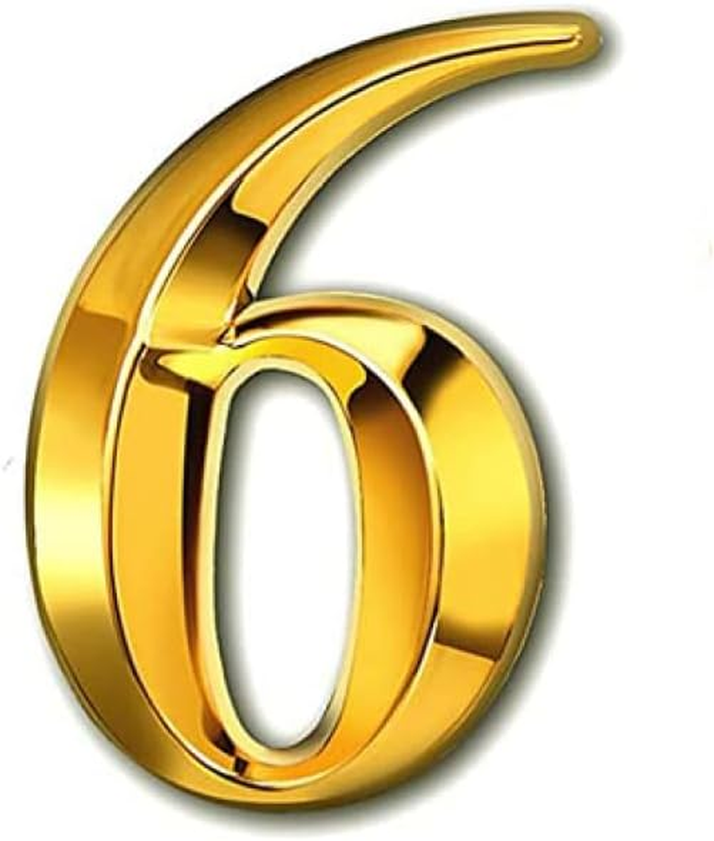 Mailbox Numbers 3 Inch Self-Adhesive Numbers Stickers Street Address Door House Numbers Signs for Apartment, Office, Residence, House Mailbox (Gold-2) - Gold-0 image number 6