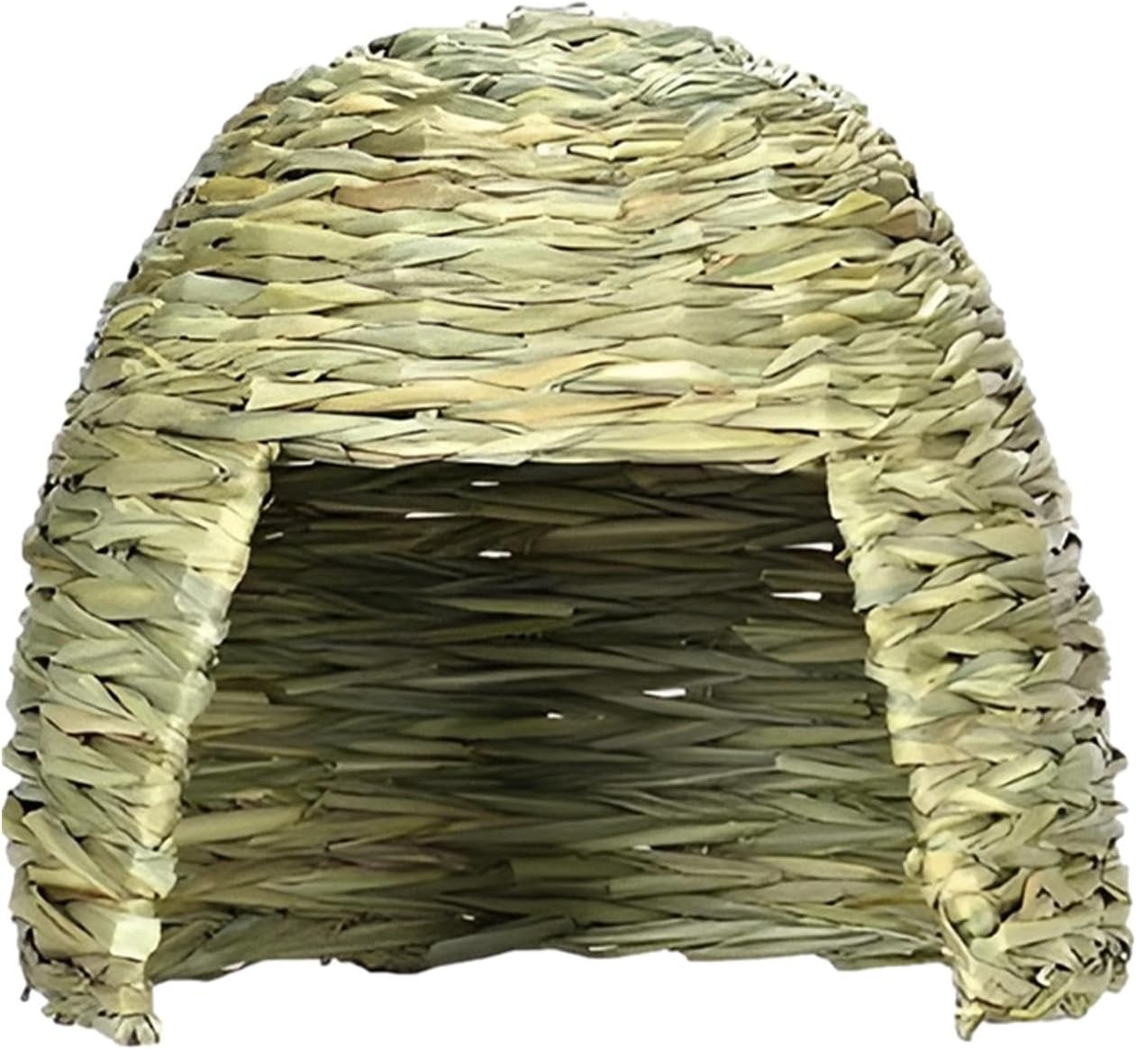 Grass House - Folding Bed Guinea Pig Hideaway, Sleeping Grass Nest Hideaway, Pet Straw House, Cozy Small Animal Hideaway, Portable Guinea Pig Shelter | Small Animal Play Hideaway, Hay Bed For