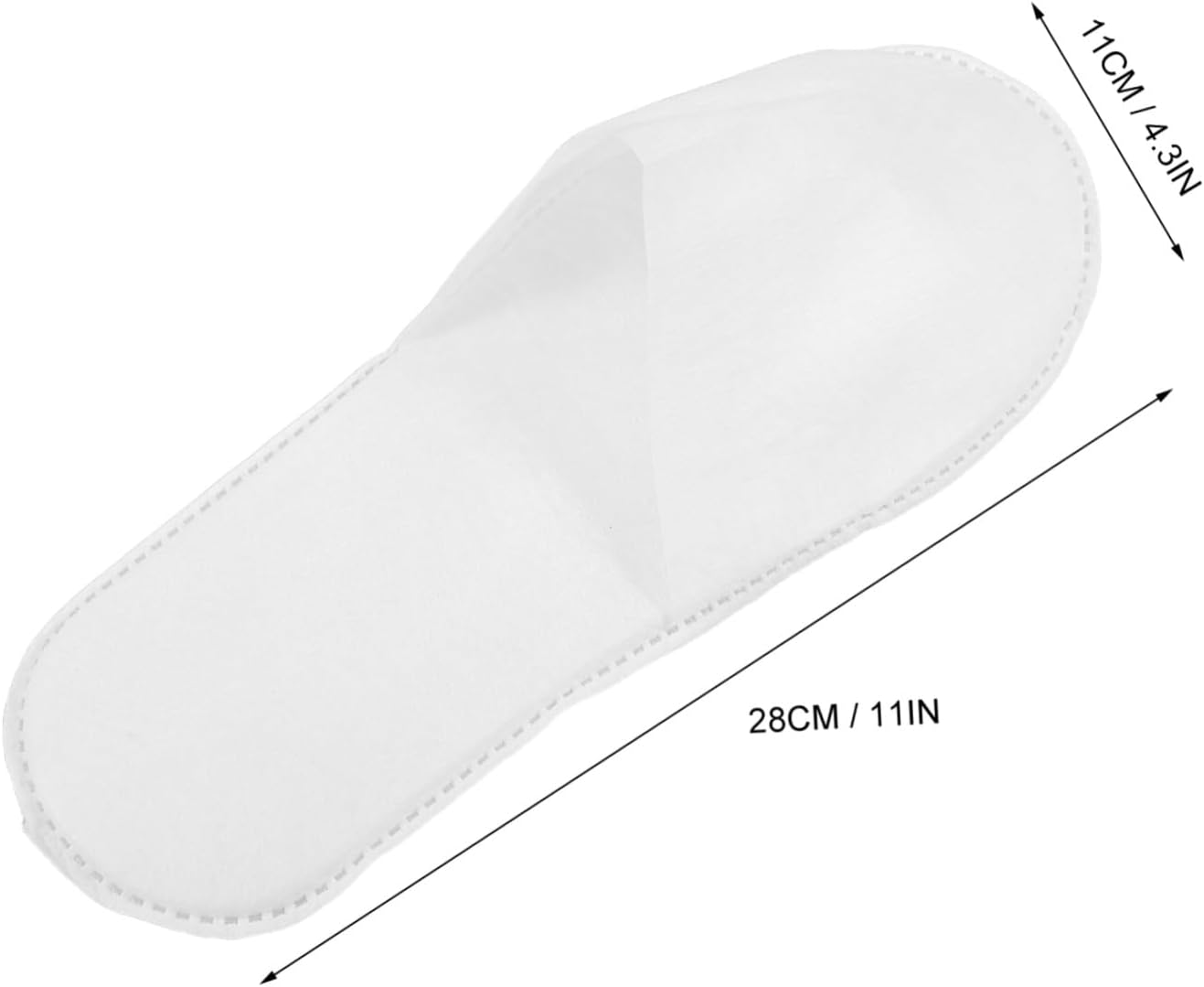 20 Pairs Disposable Non Slip Home Slippers Bulk Guest Shoes for Indoor Use Hotel Spa Breathable Comfortable Footwear image number 2