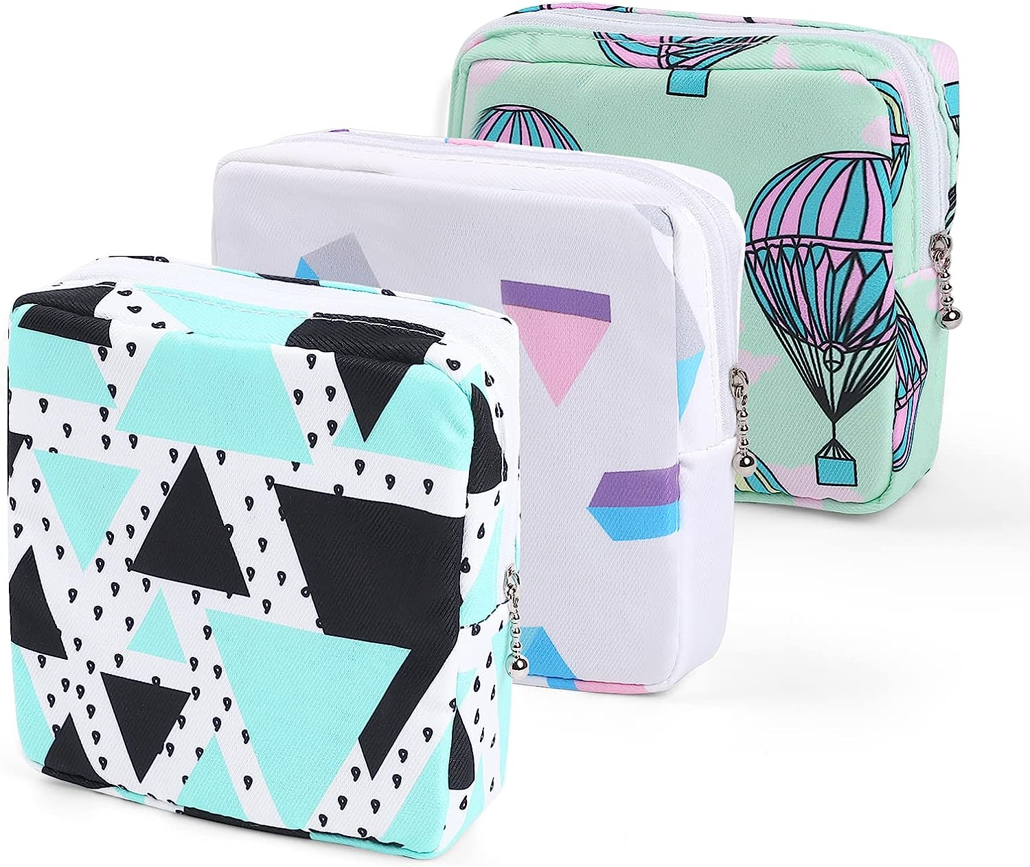 Vin Beauty 3Pcs Period Bag,Period Pouch,Sanitary Napkin Storage Bag, Portable Reusable Menstrual Pads Bags,Tampon Storage Pouch for Women Teen Girls,Pad Bag,Feminine Care,Tampons Holder for Purse