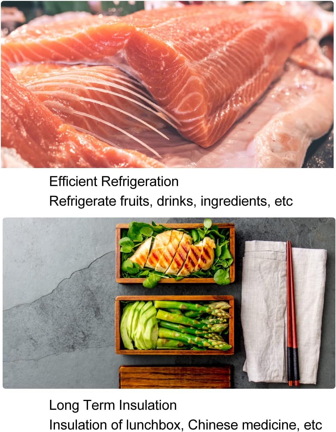 Portable Cooler, 5L Insulated Ice Box Warmer Cooler with Handle, 5 Ice Bags Long Lasting Outdoor Cooler Lunch Cooler for Camping, Picnic, Beach, Work, Trip, Fishing, BBQ, Car image number 3