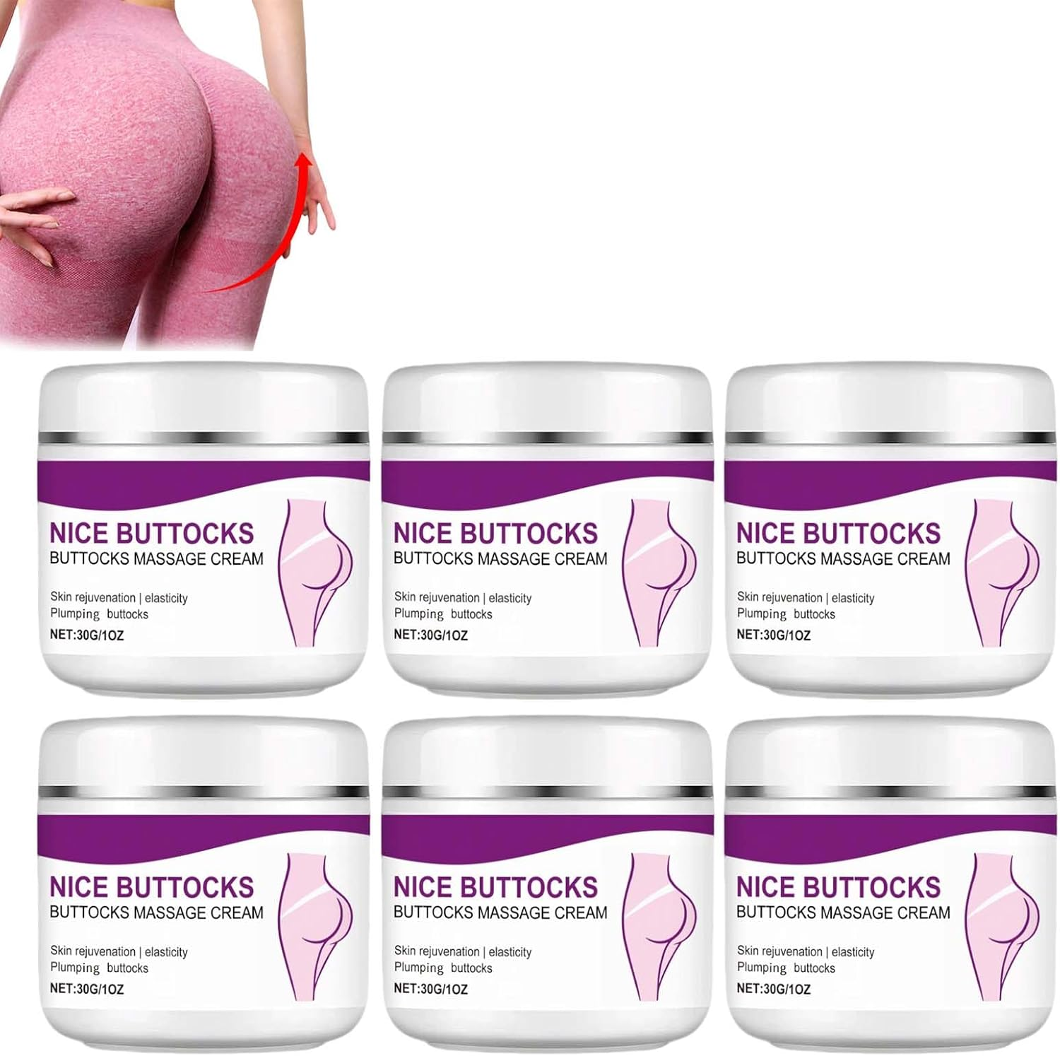 Buttocks Firming Massage Cream, Lifting & Sculpting Buttocks Cream, Skin Tightening Creams for Buttock, Nourishing Body Creams, Smooths Skin & Enhances Shaped, Fast-Absorbing Butt Care Lotion. (2PCS)