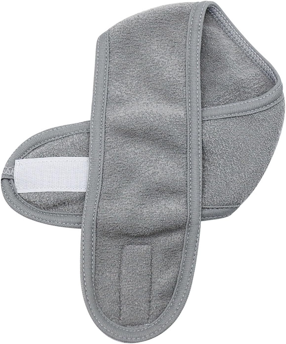 Adjustable Spa Facial Headband for Women &zwnj;4 Pack, Soft Makeup Hair Band, Skincare Head Wrap for Bath, Sport, Yoga & Gym (Gray)&zwnj;