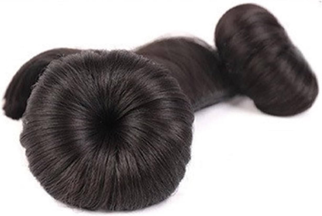 NVOQILIN Bun Headbands Infants Wig Bangs Chignons Hairpiece 1-4T Girls Boy Headwear Lovely Buns Hairband Decors image number 3