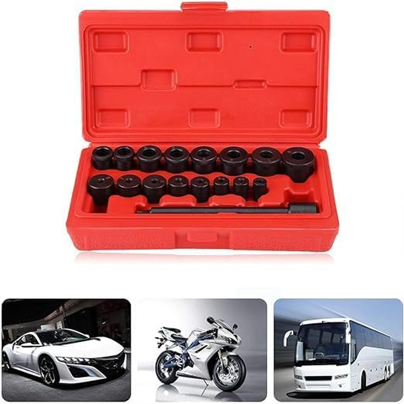 Ptstel17Pcs Clutch Alignment Tool Kit Universal Hand Bearing Transmission Tools image number 4