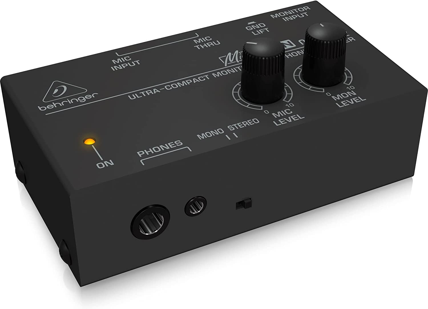 Behringer MA400 MA400 Behringer Micromon MA400 Ultra-Compact Monitor Headphone Amplifier, Silver image number 5