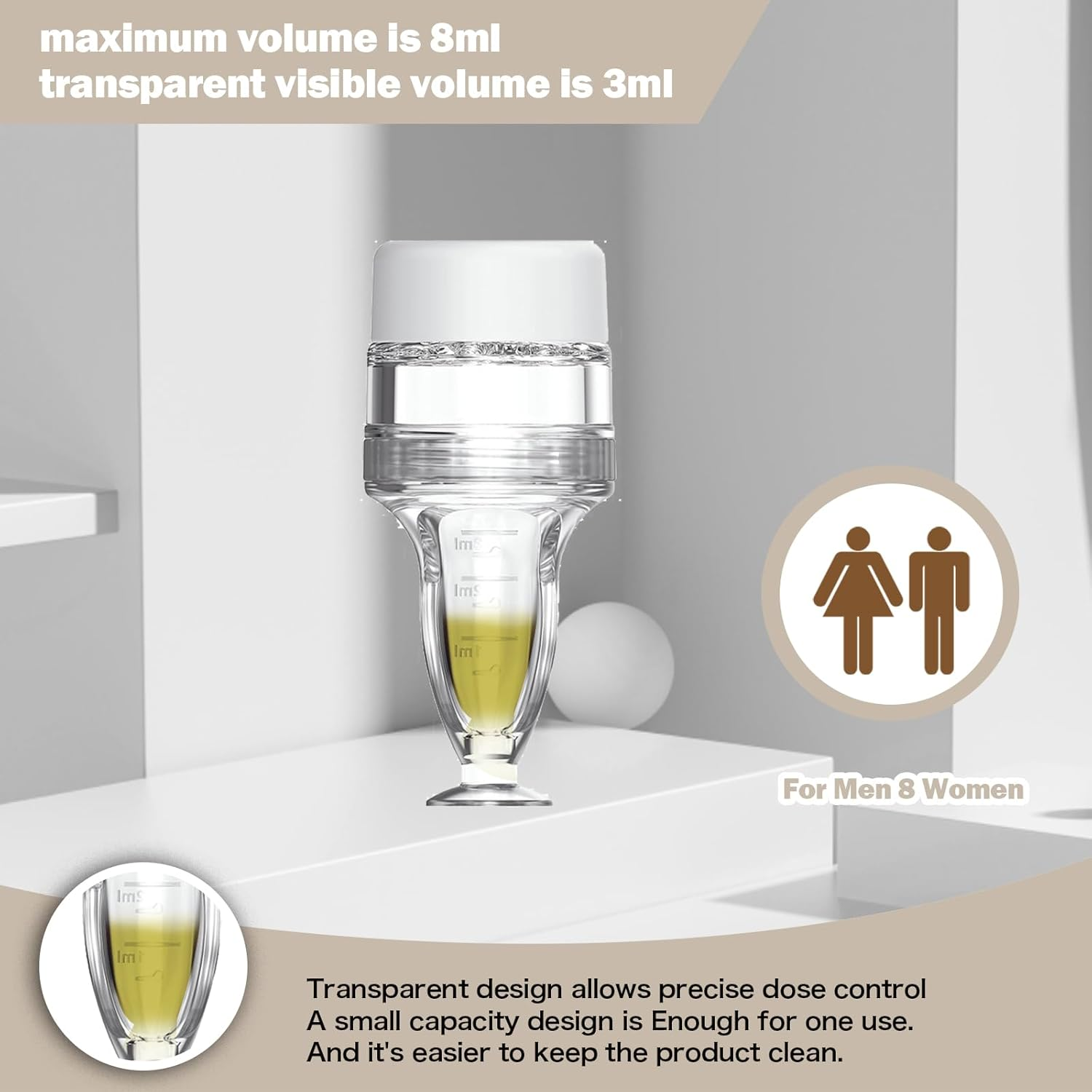 Scalp Applicator Comb,Minoxidil Applicator Tool,Hair Oil Essential Serum Liquid Massager for Hair Growth, Follicle Care Treat Hair Loss Thinning (Transparent)