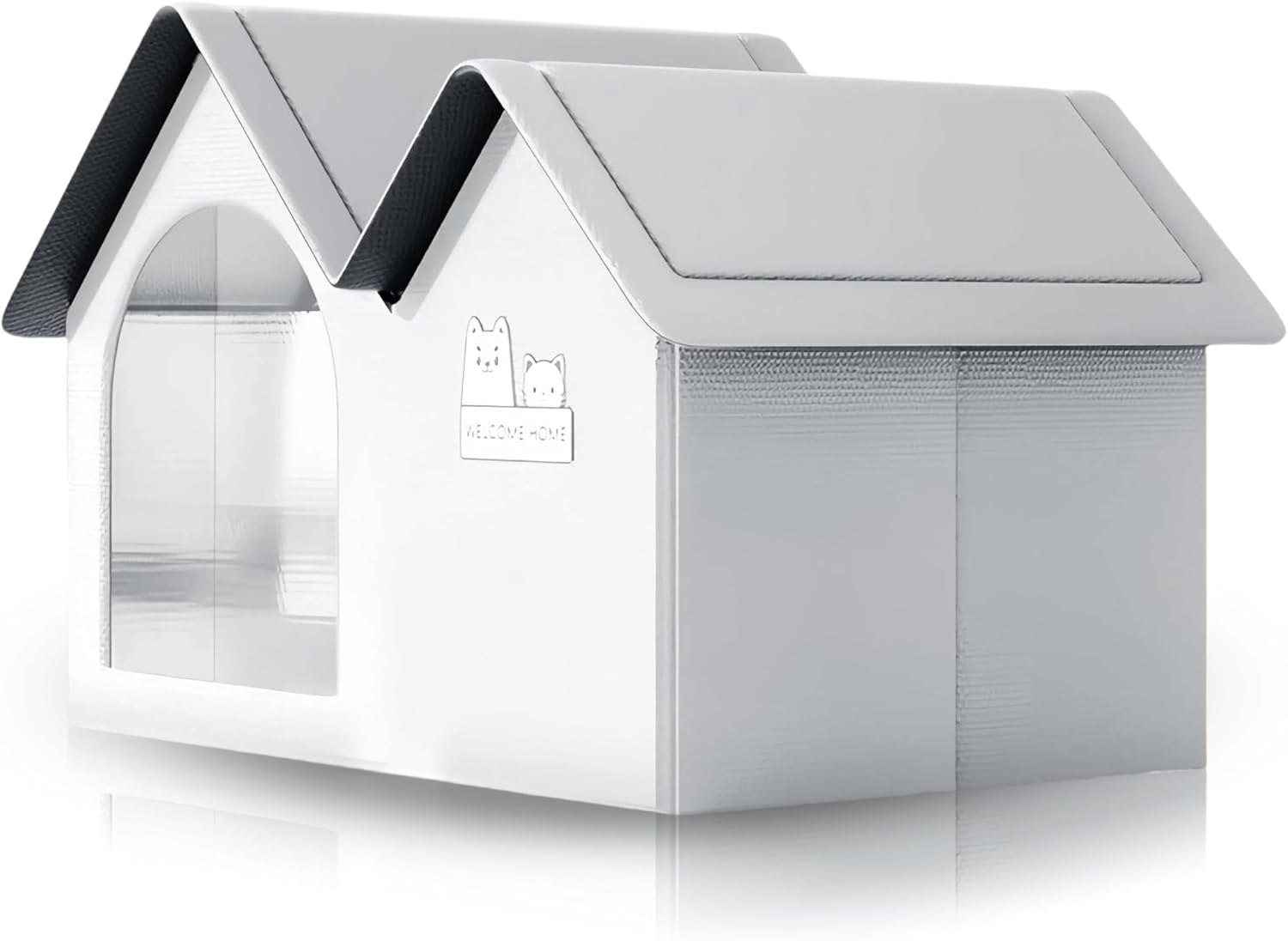 Bewinner Cat Summer House - Oxford Cloth 360&deg; Powerful Cooling Effect Cat Cooling House, Waterproof Cat House with 10 Ice Packs for Cats Dogs, Outdoor Indoor (L) image number 1