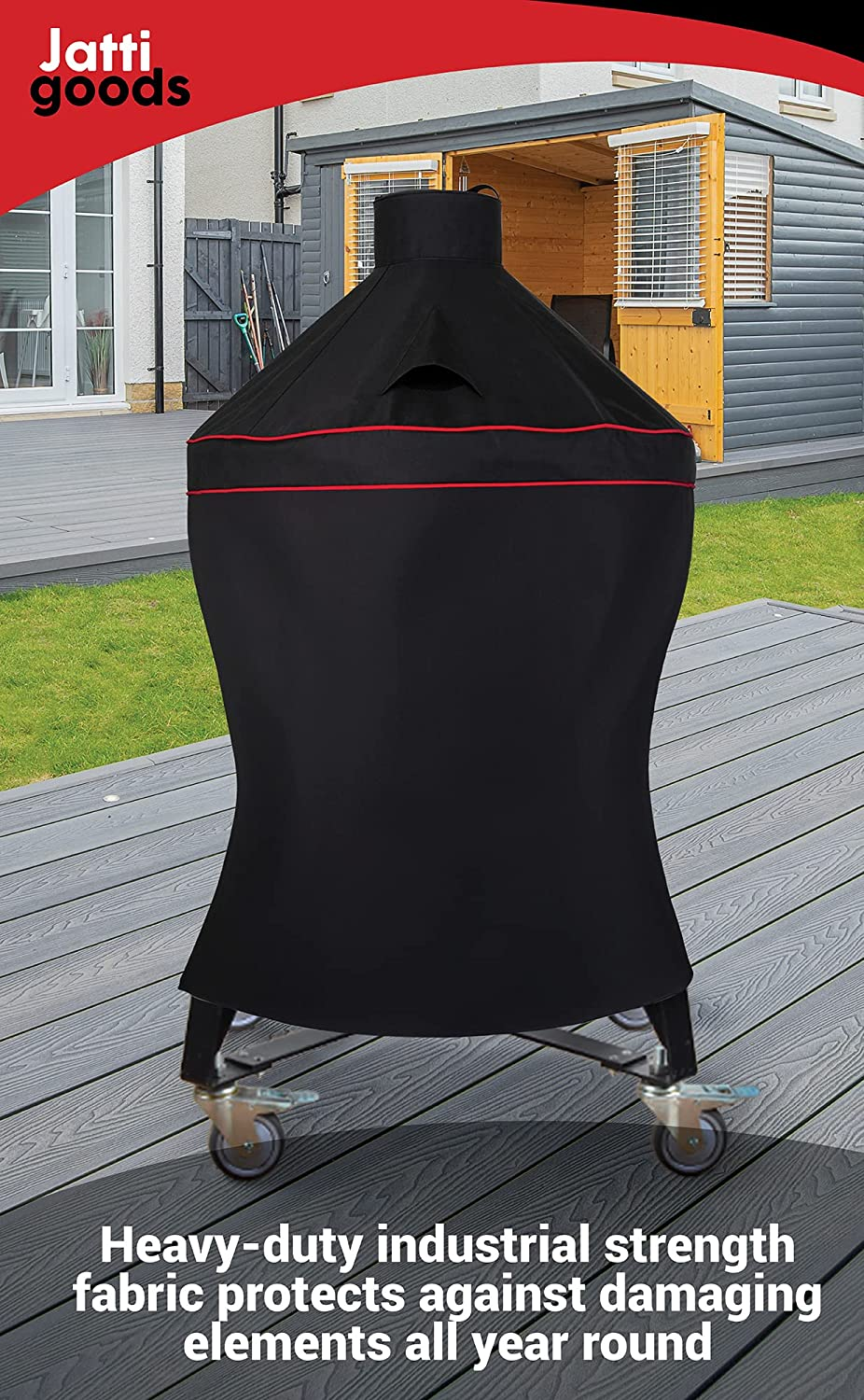 Jatti Kamado Cover for Kamado Joe Classic I, II, III, Waterproof and Heavy Duty Protection image number 5