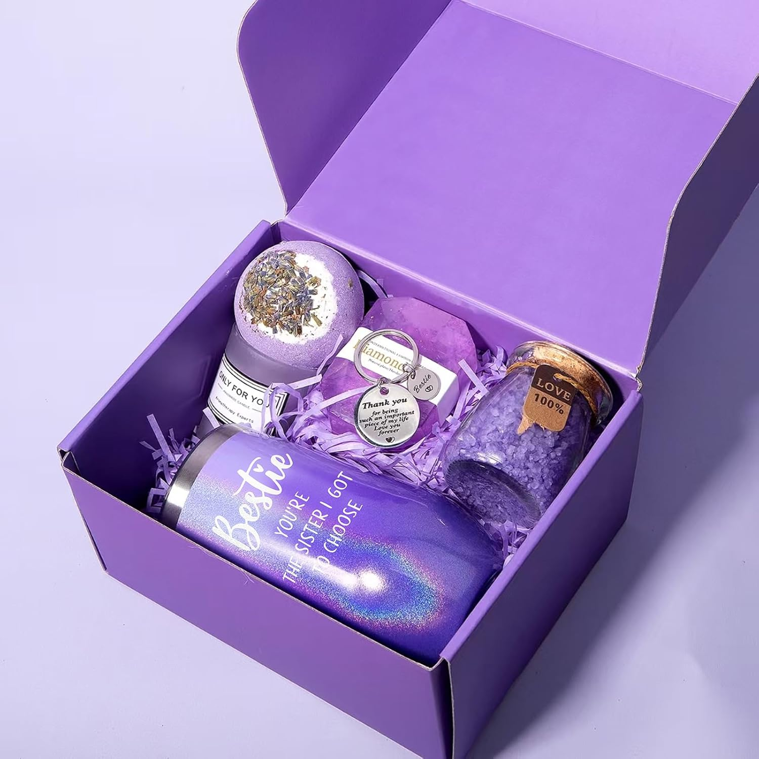 Best Friend Gifts for Women, Friendship Gifts, 16Oz Tumbler, Birthday Gifts for Women, Purple image number 3