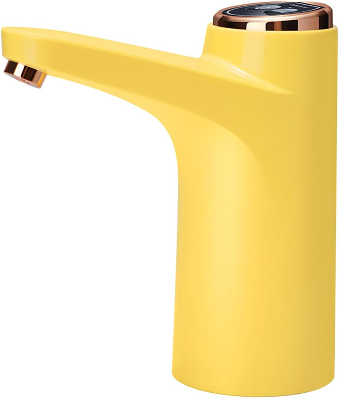 Water Dispenser for 5 Gallon Bottle,600Ml Quantitative Water Pump,Portable USB Charging Electric Bottle Pump,2-5 Gallon Kettle Suitable for Home Kitchen, Office, Camping,Outdoor (Yellow)
