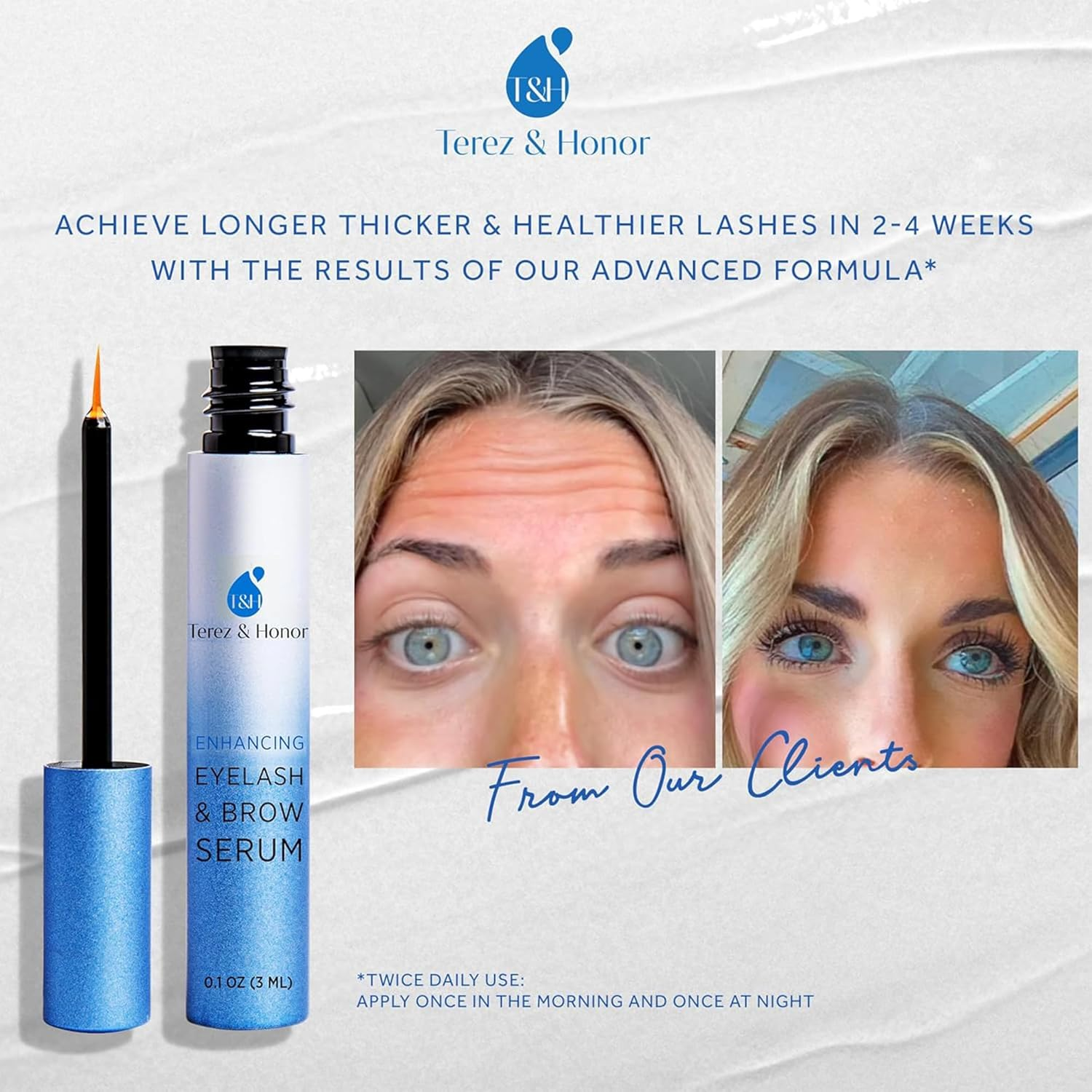 Advanced Eyelash Serum for Lengthening & Volumising - Grow Luscious Lashes with Brow Enhancer (3Ml) image number 6