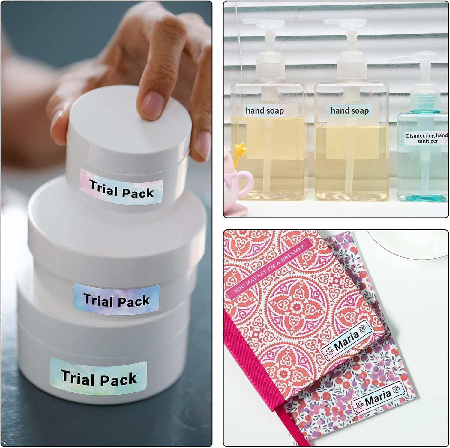 Phomemo D30 Labels - Nebula/Galaxy Series Adhesive Thermal Labels, 12Mm X 40Mm, 3 Rolls (160 Each),Phomemo D30 Maker Tape for Gift Wrapping, New Year and Various - Blue/Green image number 3