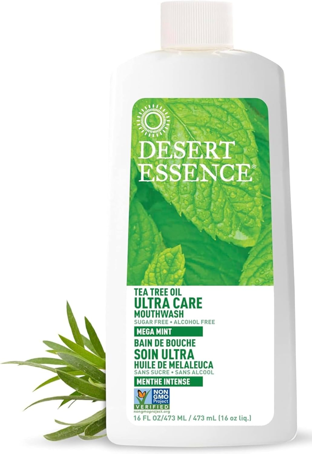 Desert Essence - Natural Refreshing Tea Tree Oil Mouthwash - 8 Fl. Oz. image number 2