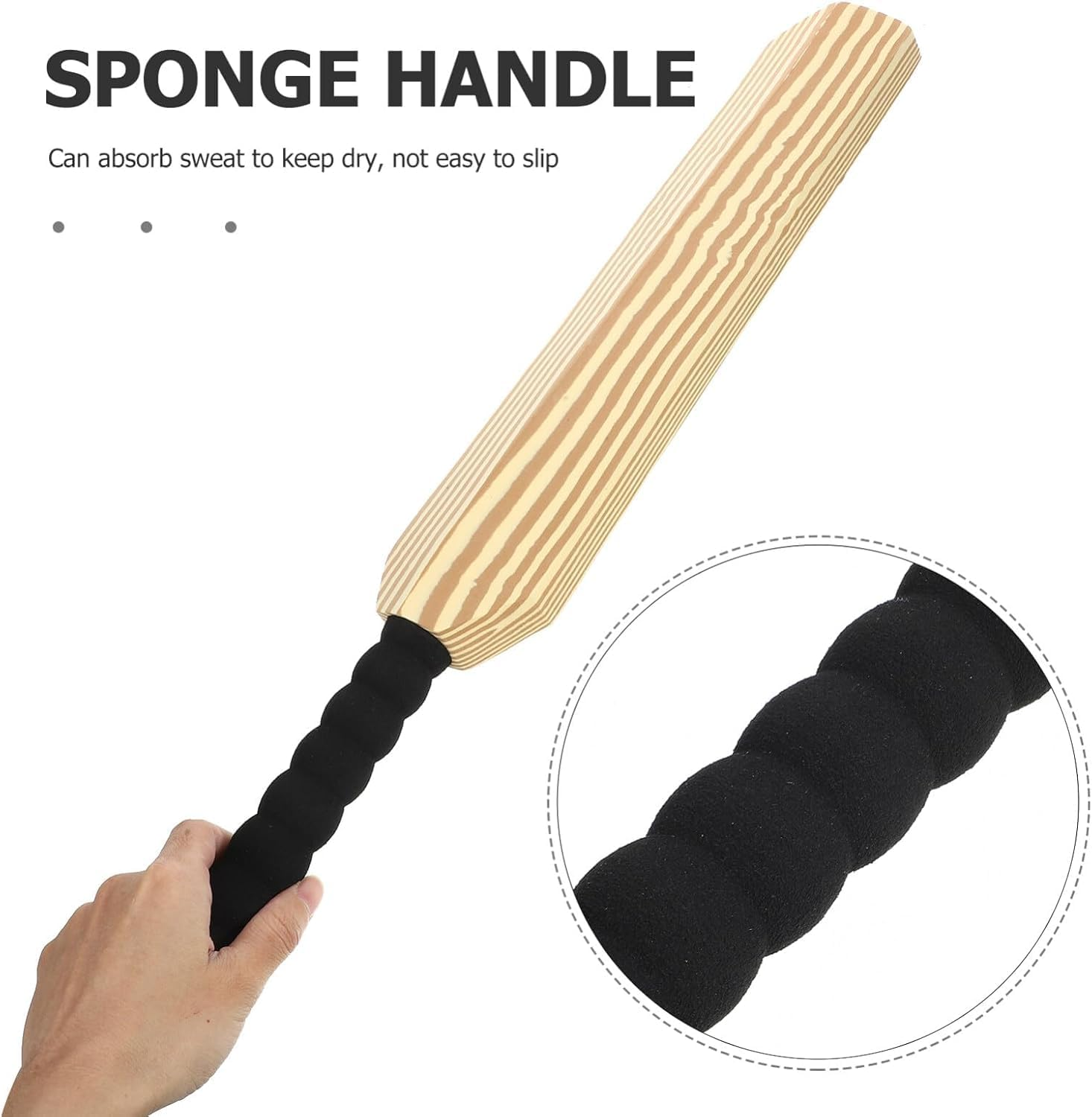 Cricket Bat Interactive Cricket Set Ball Cricket Bat Foam Padded Cricket Bat Indoor Balls for Home Beach Backyard (With Ball) image number 1