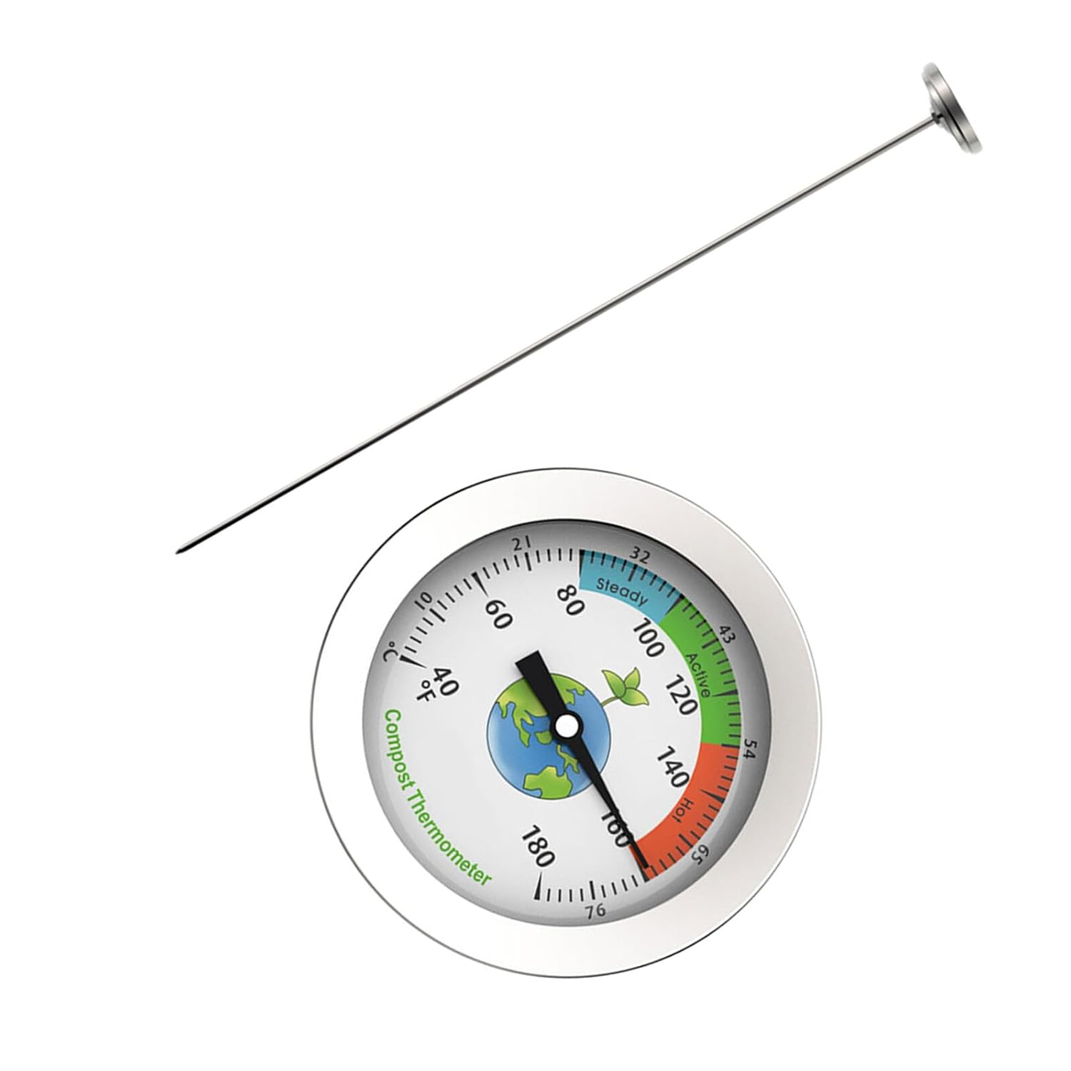 YARNOW Soil Thermometer with Precision Probe for Gardening and Composting Accurate Measurement Physical Sensor for Outdoor Soil Temperature Monitoring image number 2