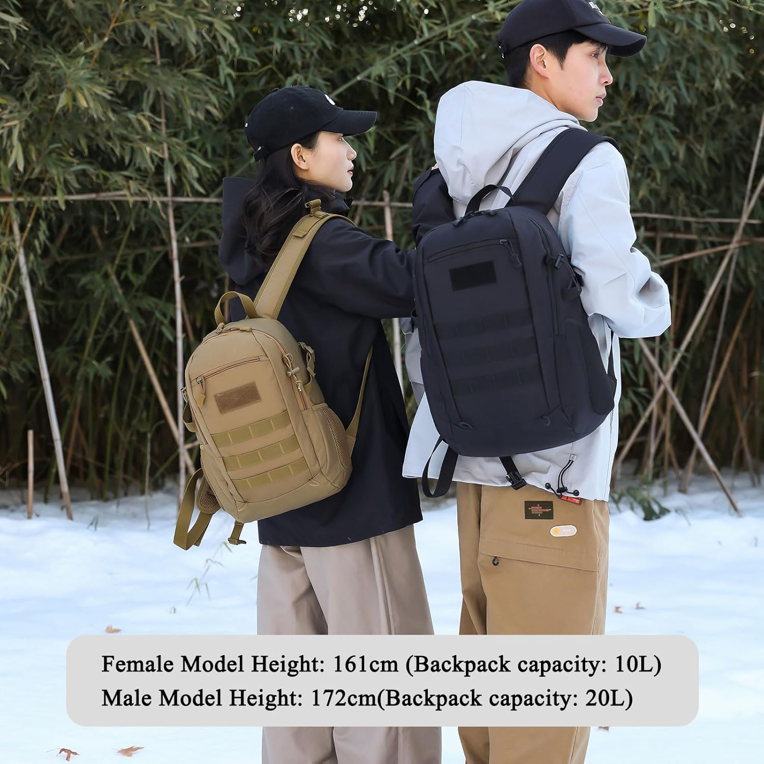 Arcenciel Kid'S Tactical Backpack with Patch - Brown image number 2