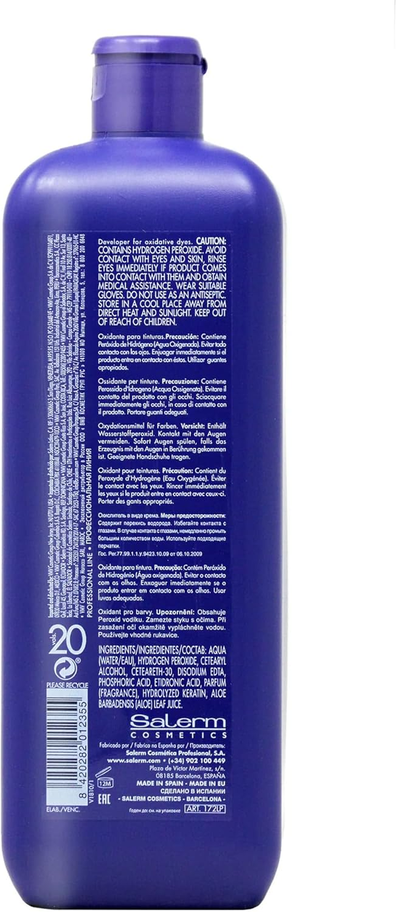 Salerm Cosmetics Hair and Scalp Care (Oxygenating 6%) - 1000Ml