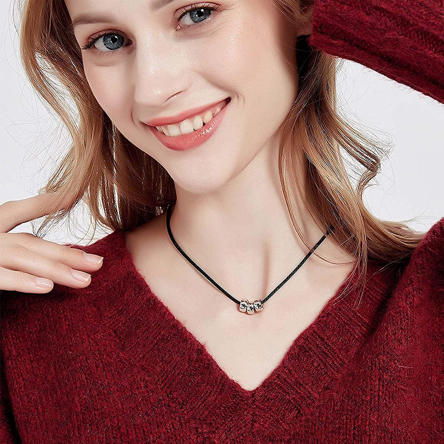 KAPASKI 50 Pcs Waxed Necklace Cord Black Necklace String with 2Mm Clasp Bulk for Necklace Bracelet Jewelry Making Accessories image number 2