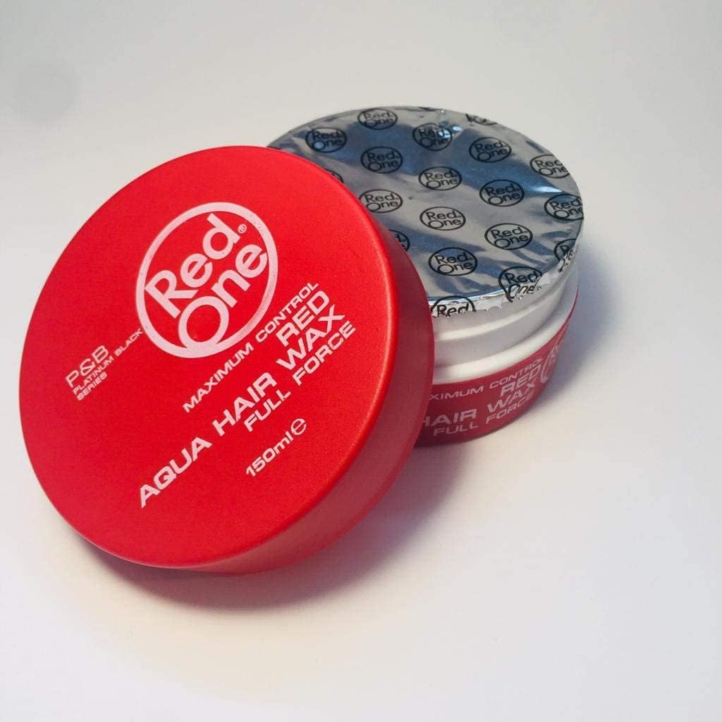 4 X Red One Maximum Control Red Aqua Hair Wax 150Ml image number 2