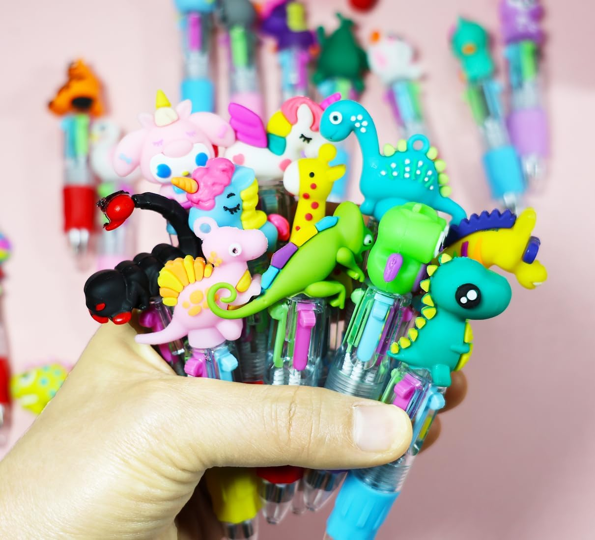 40PCS Ballpoint Pen for Kids Party Bag Fillers Parties Favors Multicolored 4-In-1 Gifts for Classroom Incentive Prizes Birthdays and Children'S Parties image number 6