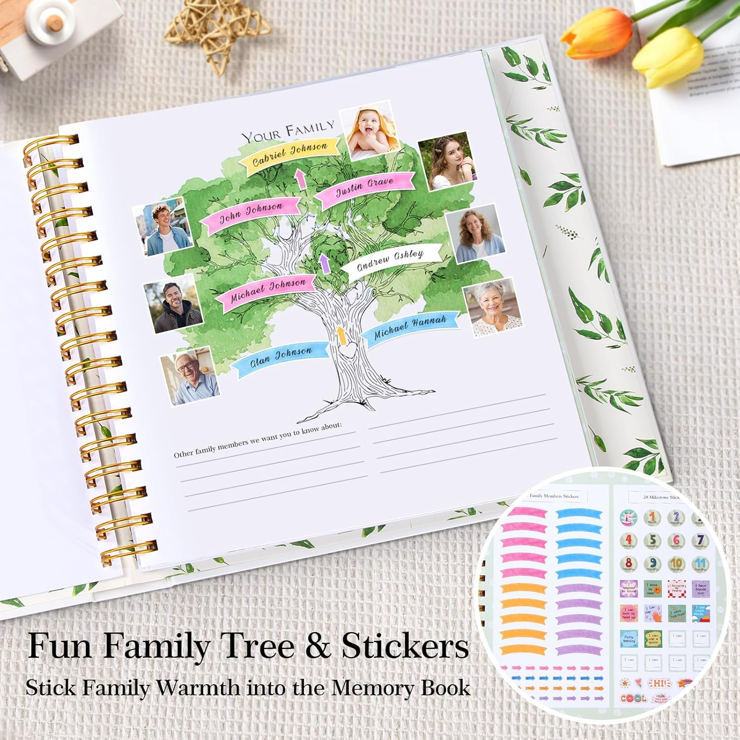 Keepsake Baby Memory Book - First 5 Year Journal - Gender Neutral Gift image number 1