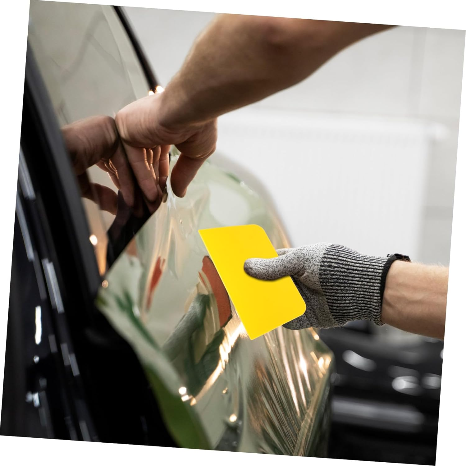 CVUTOVO 3Pcs Auto Body Filler Spreaders Soft Flexible Scraper for Applying Fillers Car Paint and Vinyl Wrap Application Automotive Use image number 2