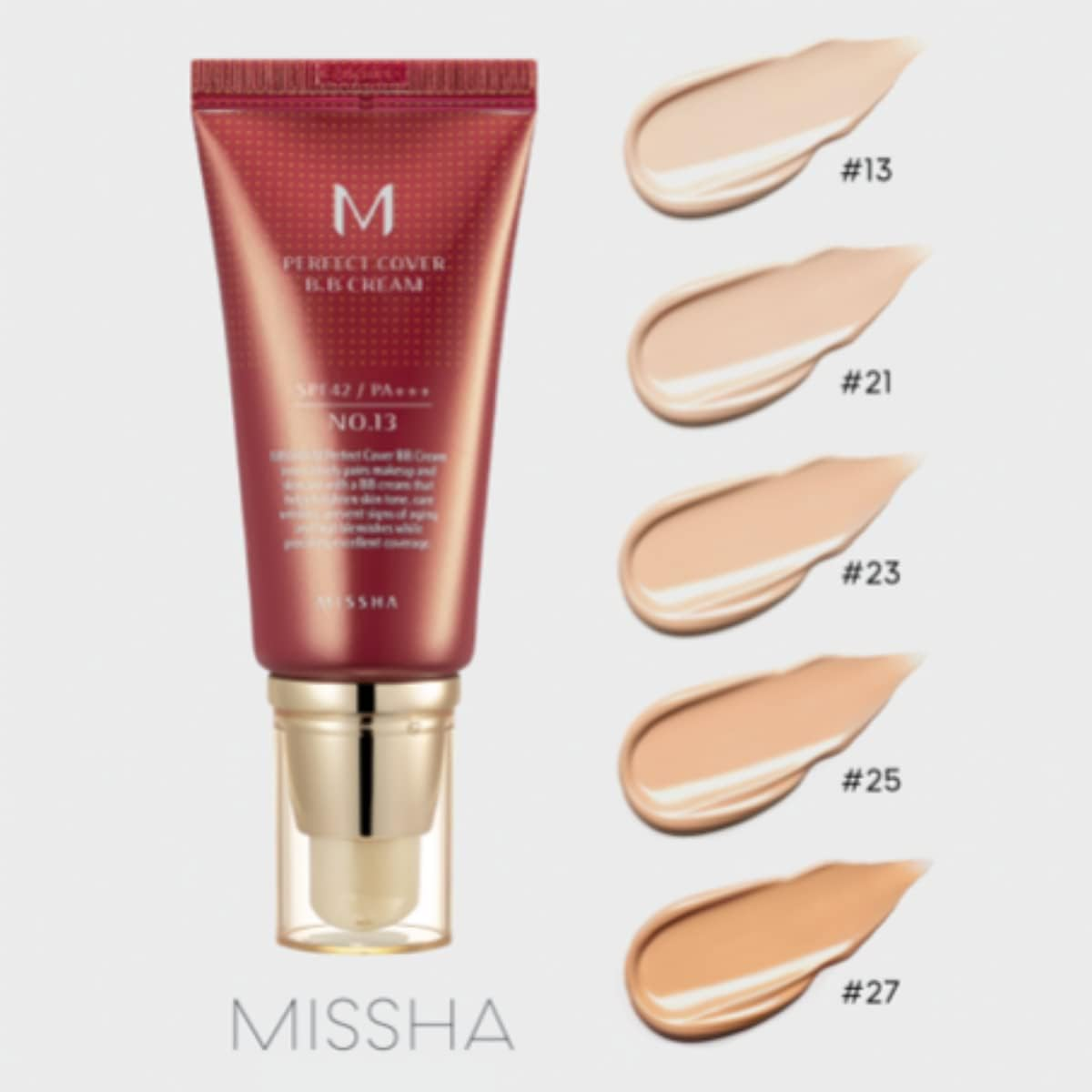 Missha M Perfect Cover B.B Cream Care 27 Honey Beige 50 Ml image number 2
