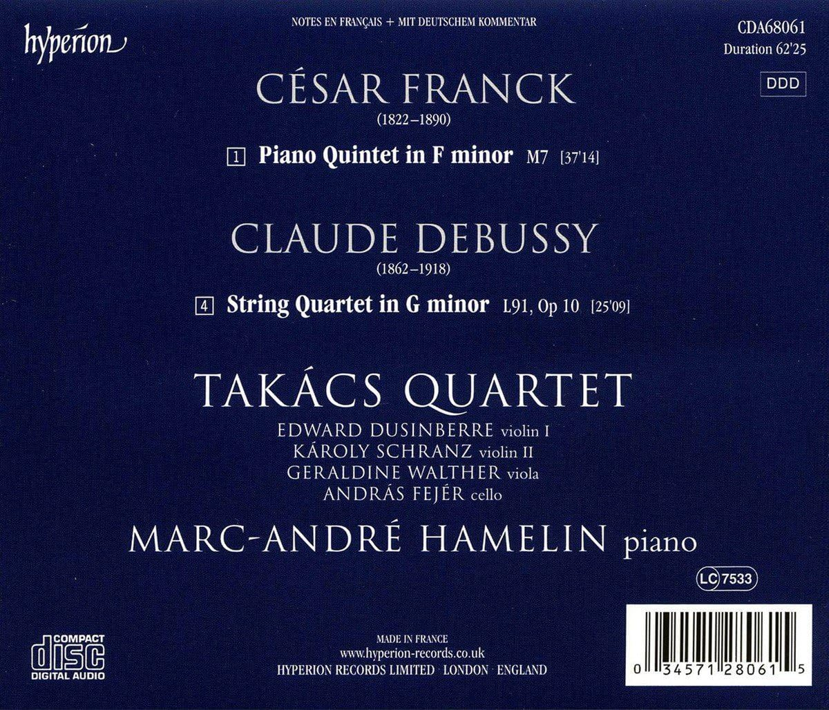 Franck Piano Quintet Debussy String Quartet image number 1