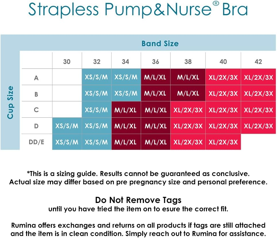 Rumina&rsquo;S Strapless Nursing Bra with Built-In Hands-Free Pumping Bra, White, One Size image number 4