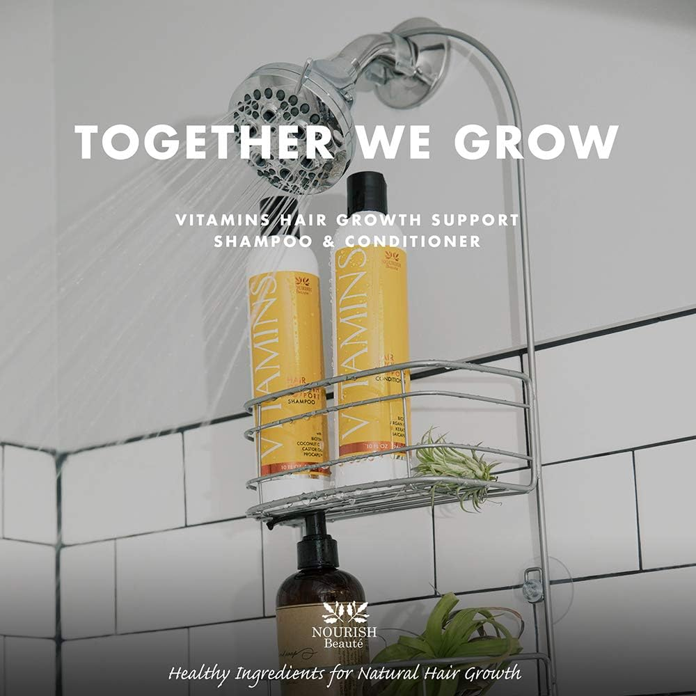 Nourish Beaute Vitamins Shampoo for Hair Loss That Promotes Hair Regrowth, Volume and Thickening with Biotin, DHT Blockers, Antioxidants, Oils and Extracts, for Men and Women, 1 10 Ounce image number 3