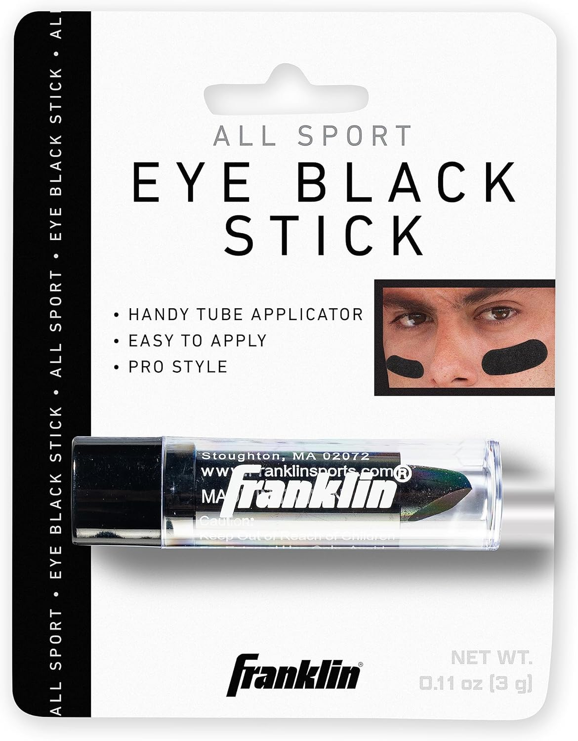 Franklin Sports Standard Eye Black, OSFM image number 4