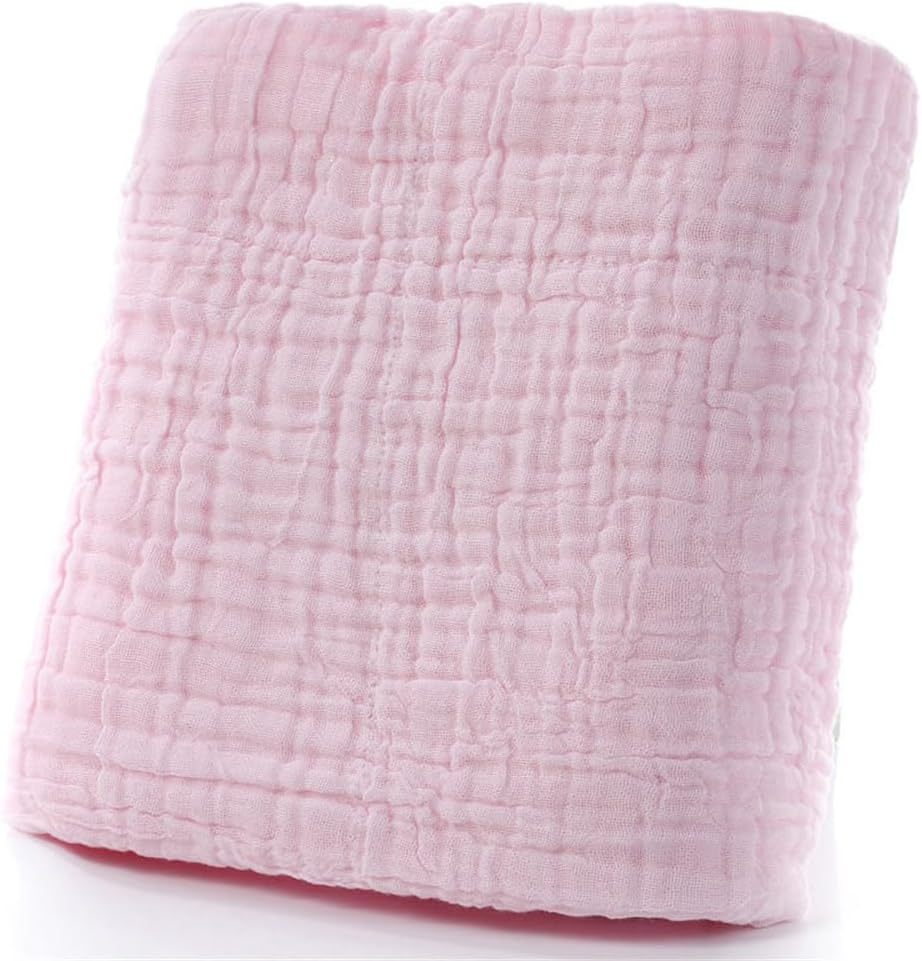 6 Pack 25 * 50Cm Burp Cloths 100% Cotton 6 Layers Thickened Super Soft and Absorbent Drooling Towels Towels Baby (Pink) image number 6
