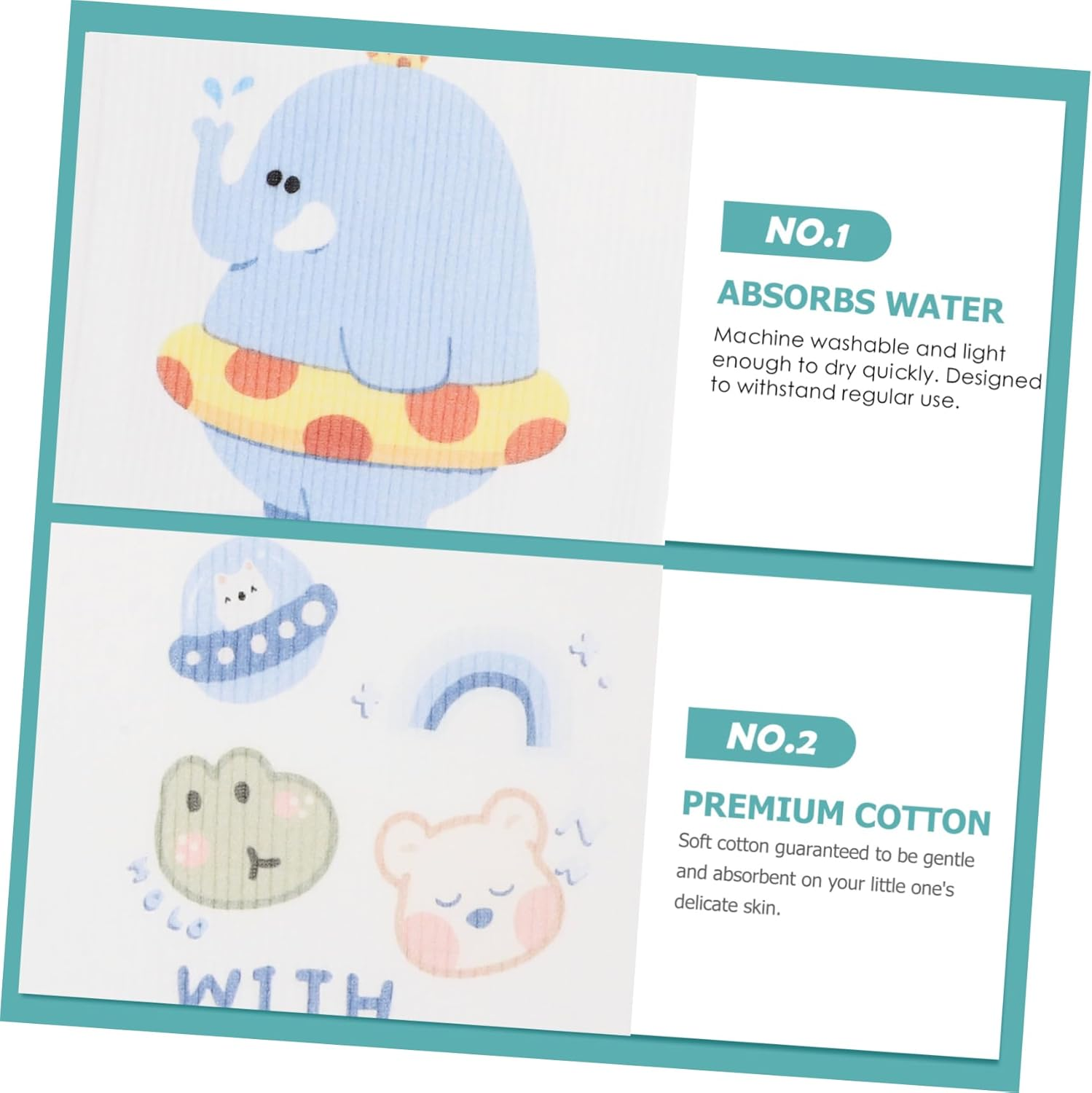 Vaguelly 2Pcs Infant Belly Bands Baby Navel Straps Cotton Double-Layer Seamless Belly Protectors for Newborns Four Seasons Baby Supplies for Gas and Colic image number 4