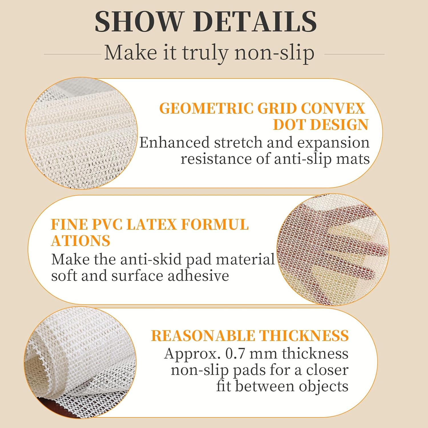 Anti Slip Rug Underlay PVC Non Slip Matting Antislippery Mat Underlay Non Slip Carpet Rug Gripper Pad Multipurpose for Drawers Shelves Tray Carpet, Used on Hard Smooth (70 * 200)