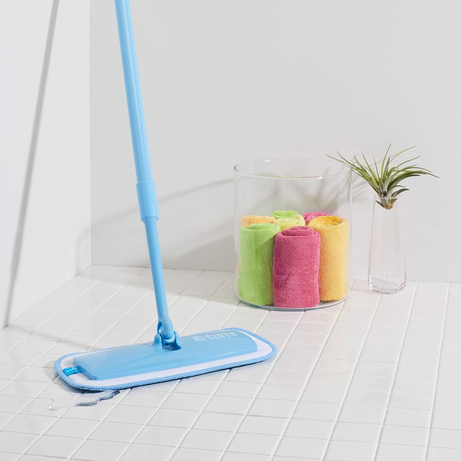 E-Cloth Mini Deep Clean Mop Head, Microfiber Mop Head Replacement for Floor Cleaning, Great for Hardwood, Laminate, Tile and Stone Flooring, Washable and Reusable, 100 Wash Guarantee, 1 Count image number 2