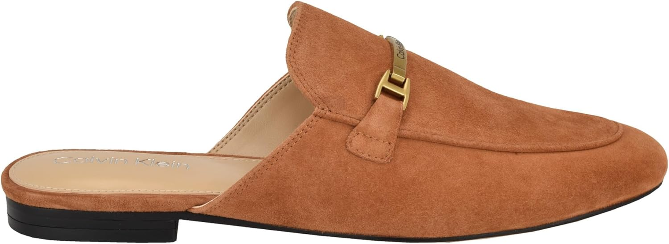 Calvin Klein Womens Sidollmule, Medium Natural 102, 9