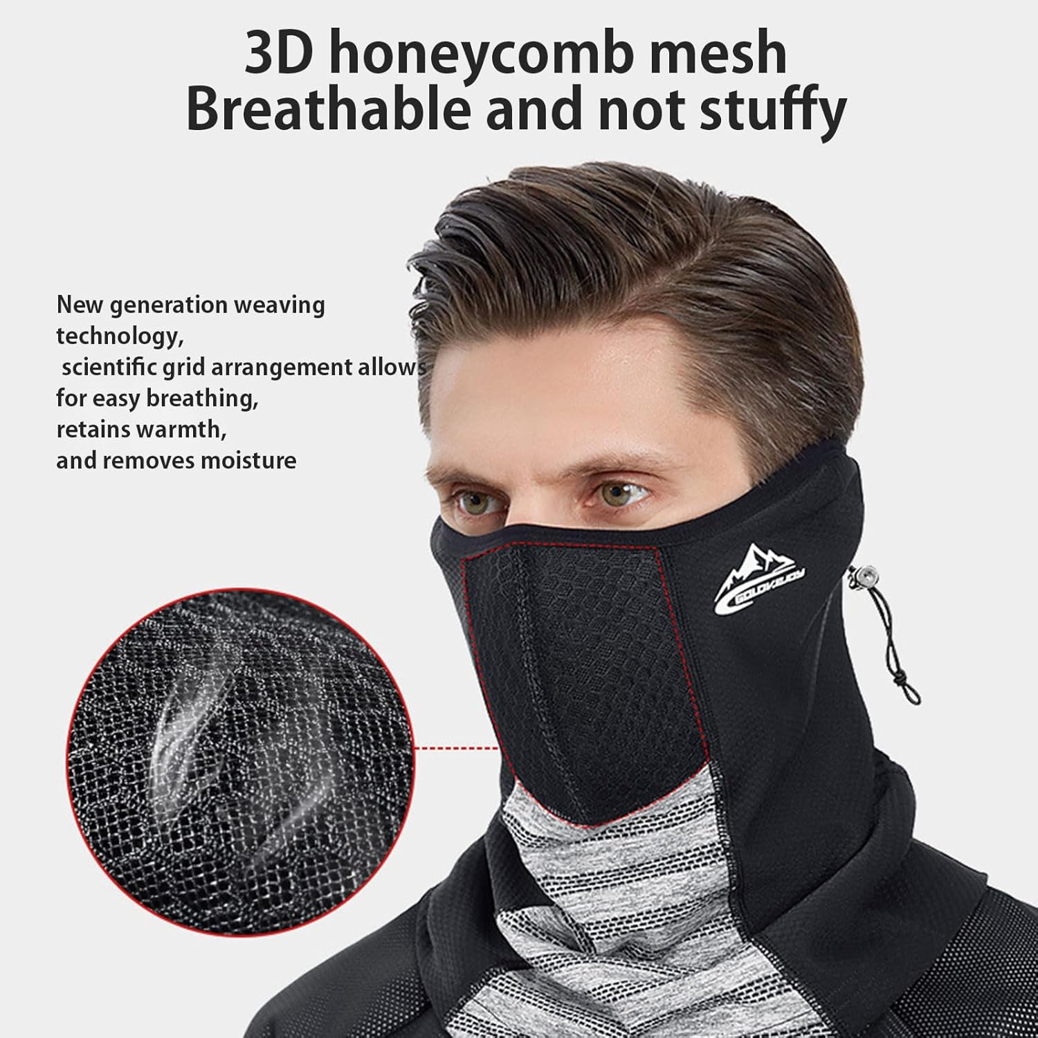 ZVCXOE Neck Warmer Cold Protection Winter Multifunctional Hat Thick Fleece Lining Breathable Neck Guard Windproof Dustproof Mountain Climbing Cycling Outdoor Skiing Unisex